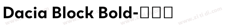 Dacia Block Bold字体转换